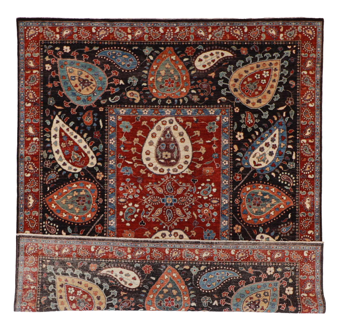 W 8 - L 9.10 - Suzanie Wool Traditional Rectangle - Finest Hand-Knotted Quality Wool - 59266