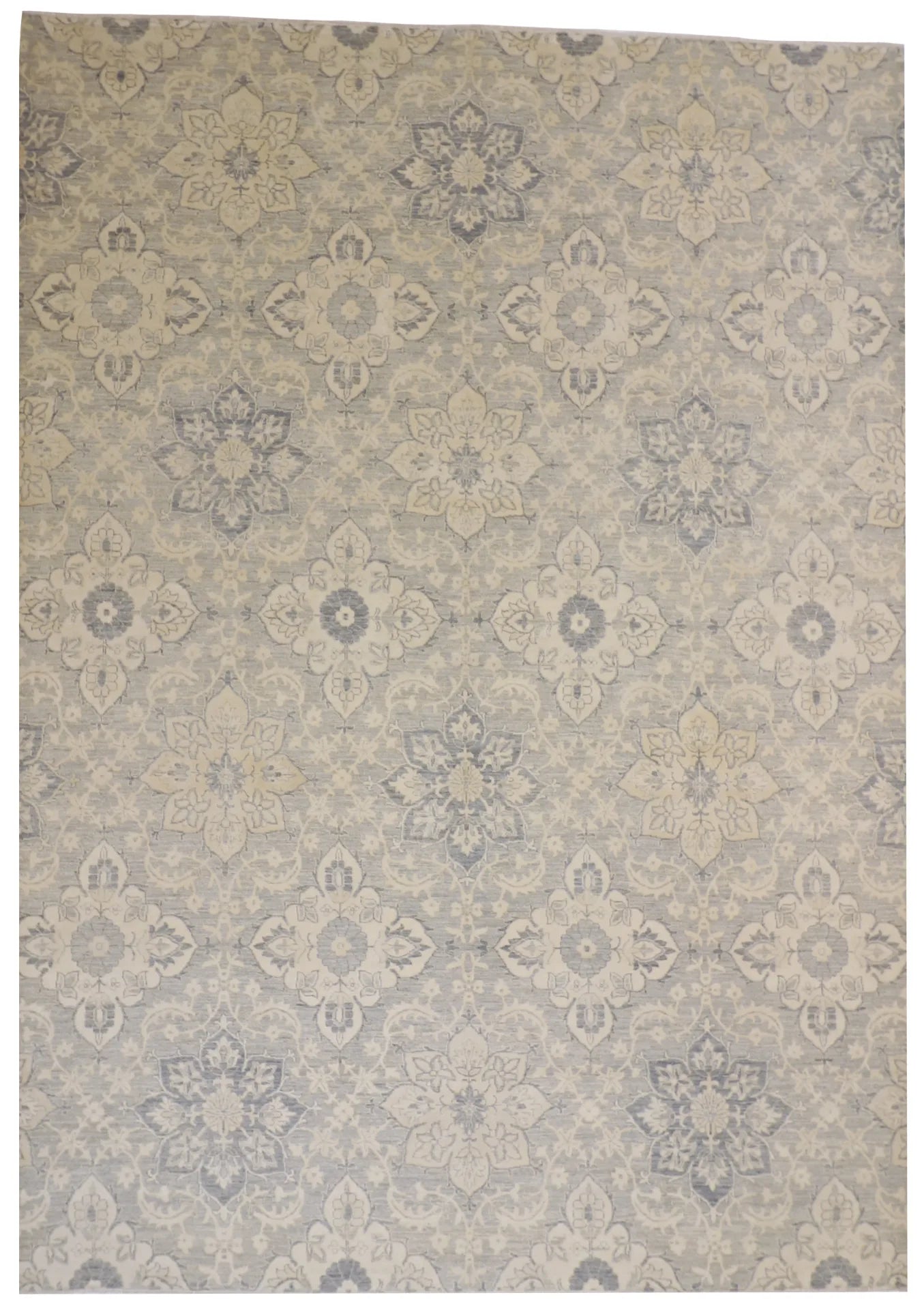W 8.11 - L 12 - Modern Wool Contemporary Rectangle - Finest Hand-Knotted Quality Wool - 59280
