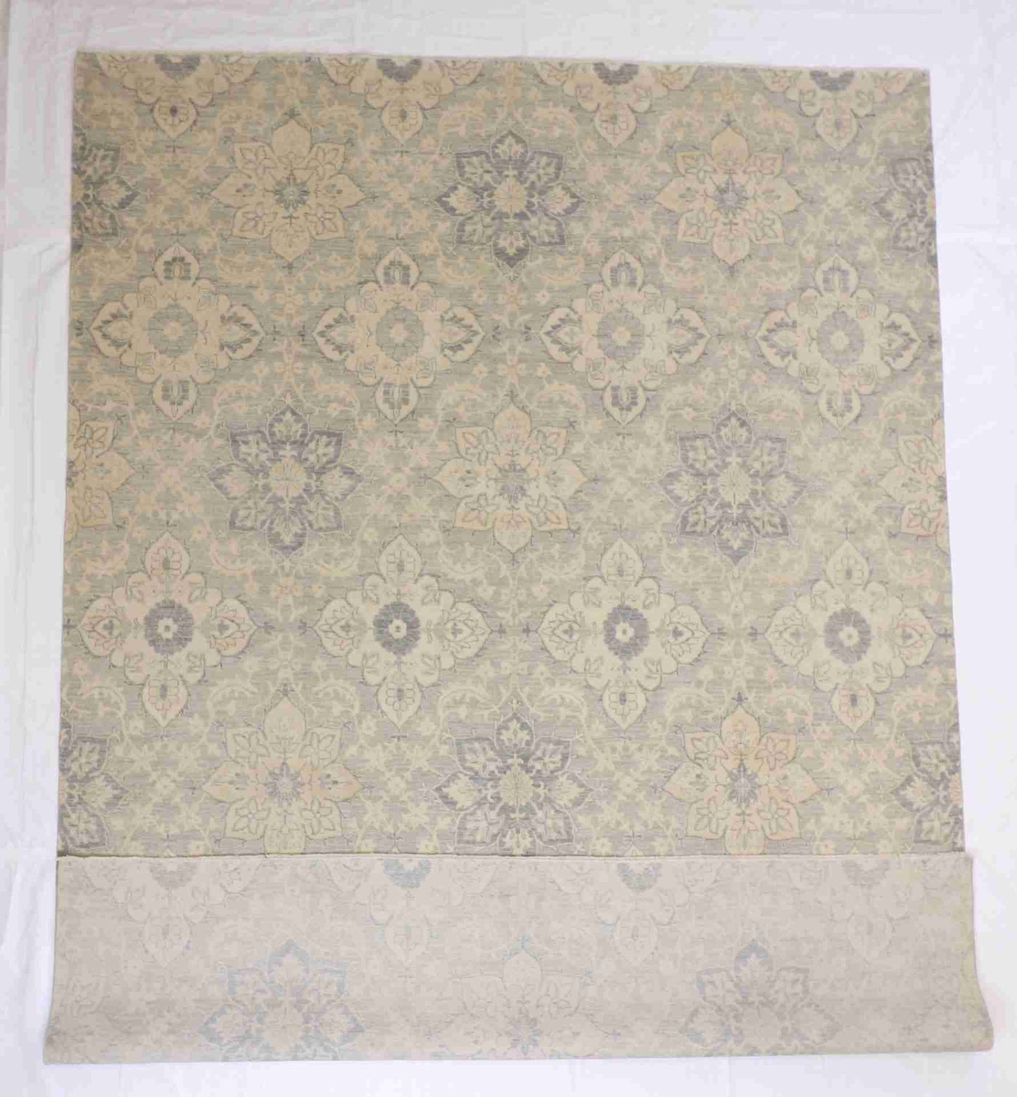 W 8.11 - L 12 - Modern Wool Contemporary Rectangle - Finest Hand-Knotted Quality Wool - 59280