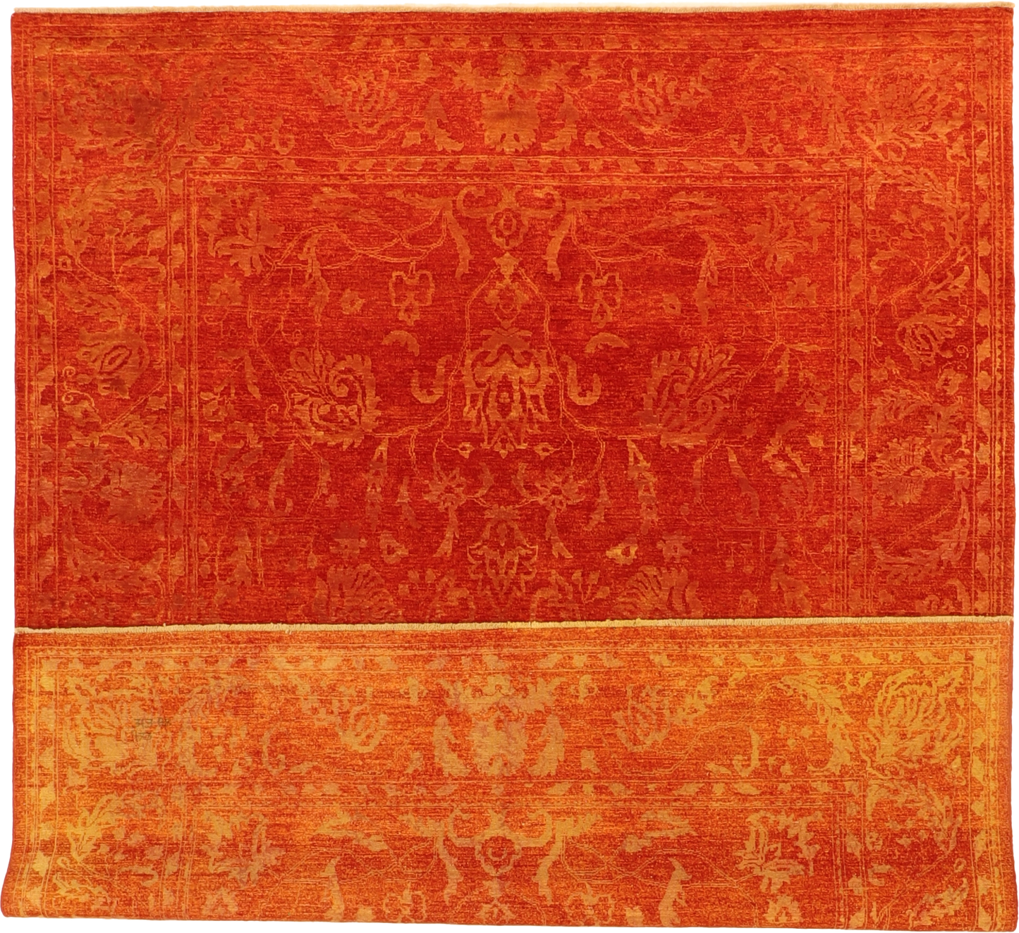 W 8 L 9.10 Modern 100% Wool Hand-Woven All-Over Design - 59286