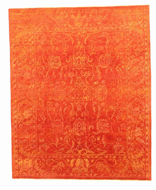 W 8 L 9.10 Modern 100% Wool Hand-Woven All-Over Design - 59286