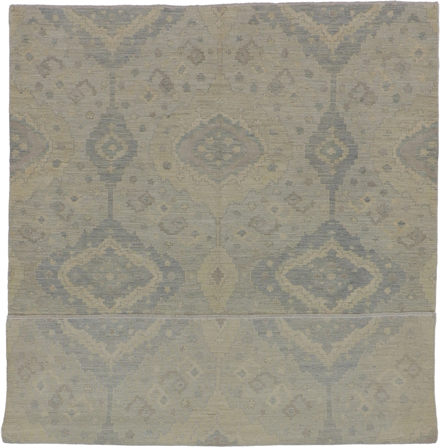 W 6 - L 8 - Zanjan Wool Transitional Rectangle - Finest Hand-Knotted Quality Wool - 59322