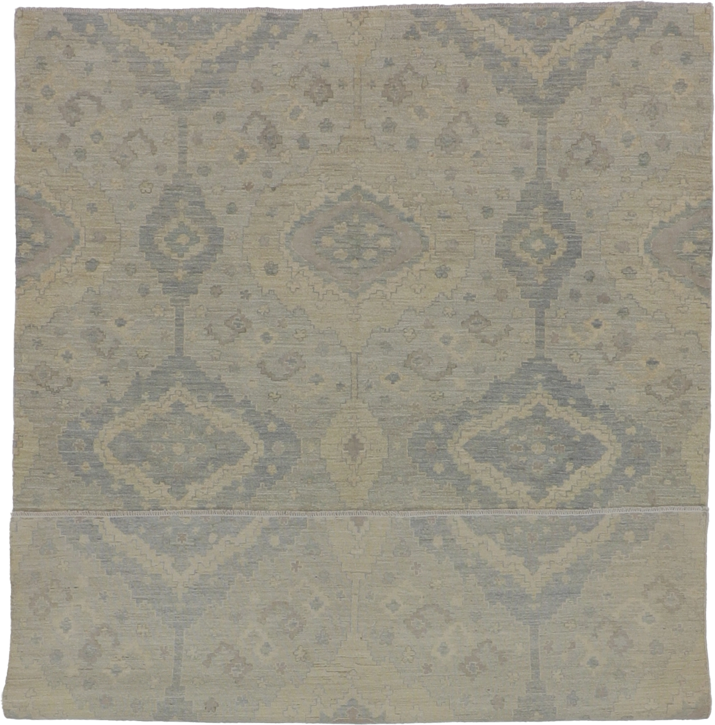 W 6 - L 8 - Zanjan Wool Transitional Rectangle - Finest Hand-Knotted Quality Wool - 59322
