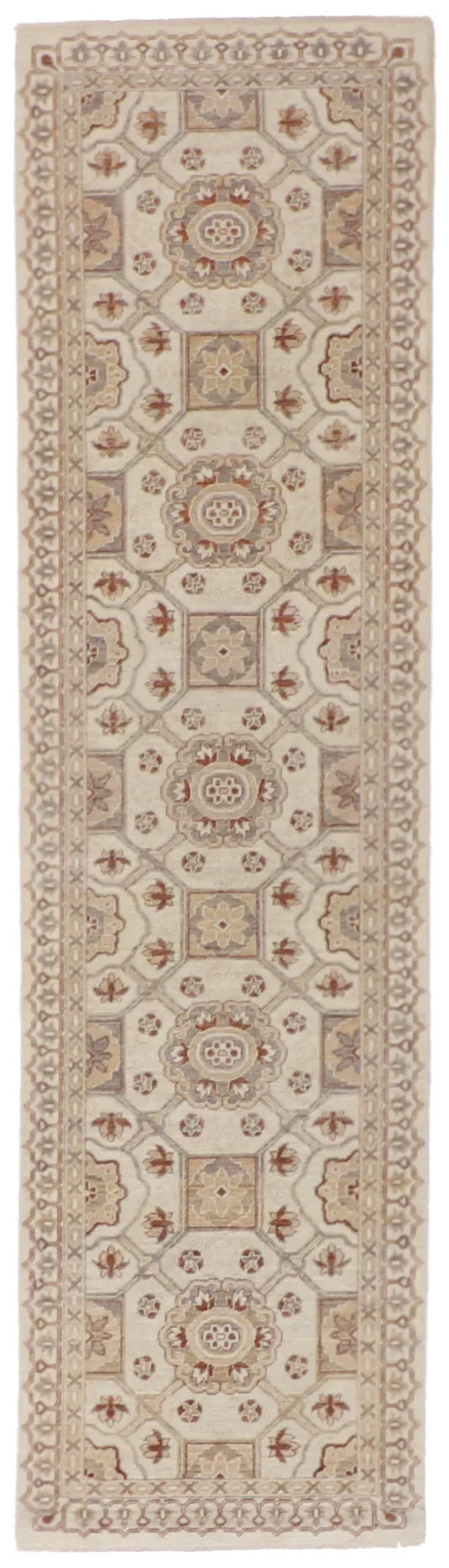 2.7 x 9.7 - Ziegler Fine/Wool All Over Rectangle - Finest Hand-Knotted Quality Wool - 59339