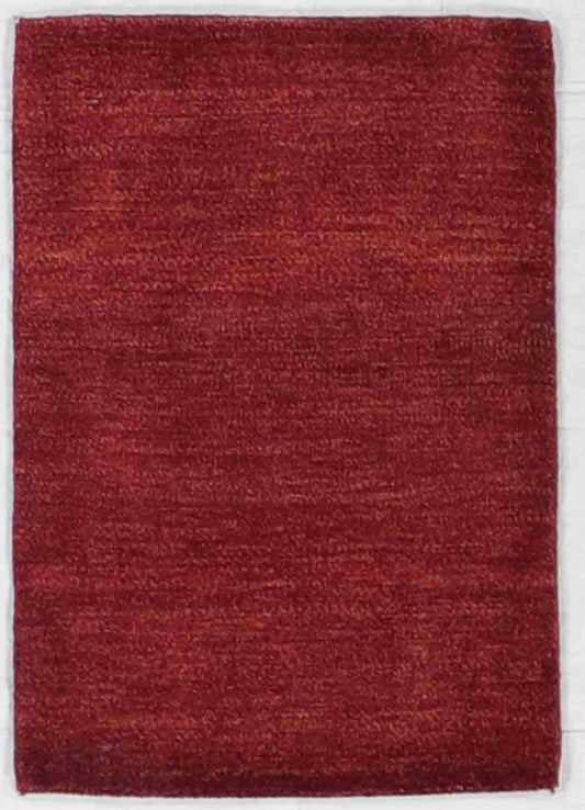 W 2 - L 3 - Gabbeh Fine/Wool Geometric Rectangle - Finest Hand-Knotted Quality Wool - 59397