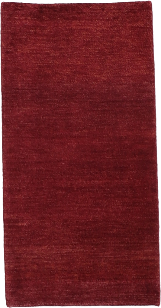 W 2.5 L 4.7 Gabbeh Runner 100% Wool Hand-Woven Geometric Design - 59411