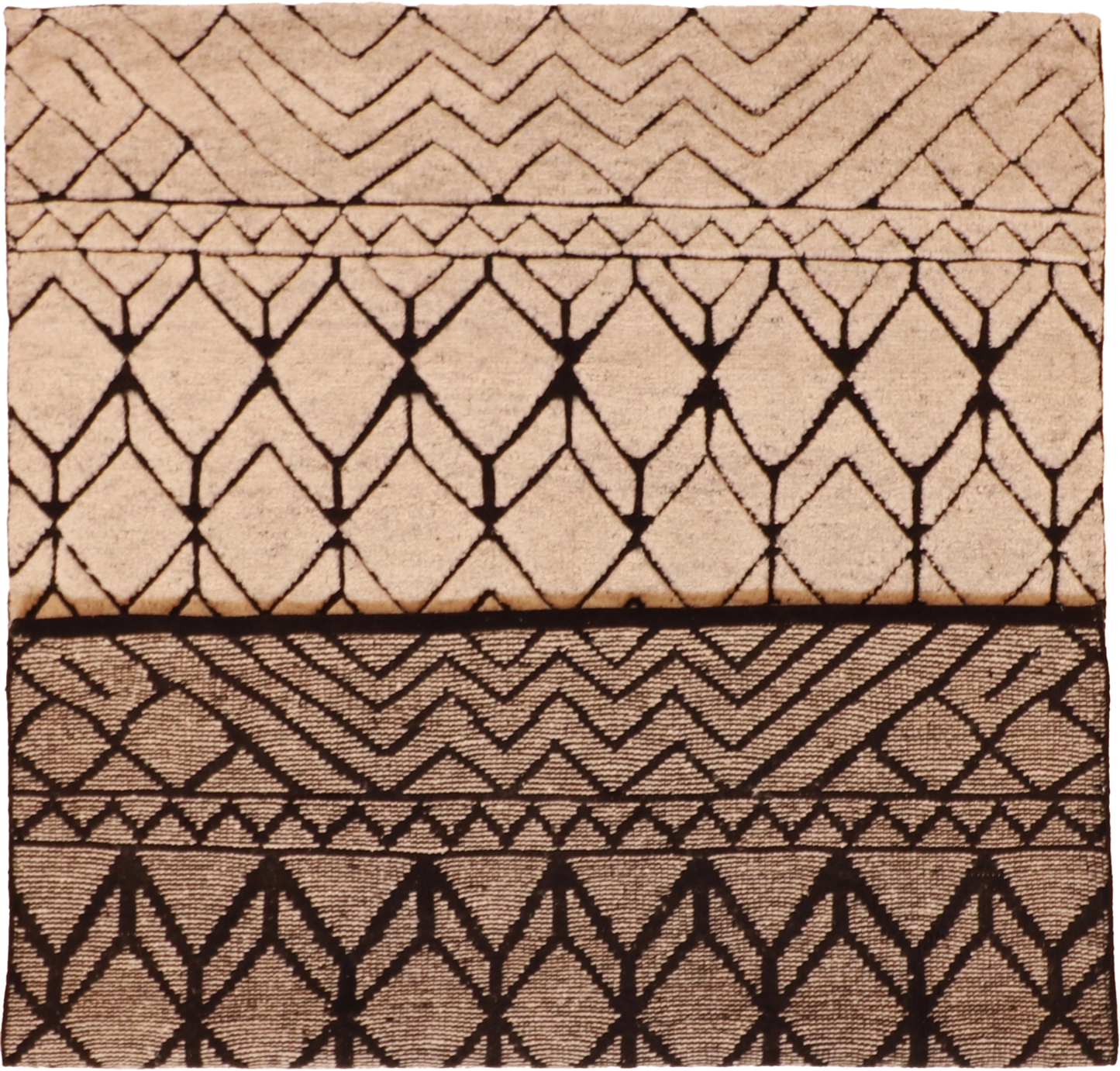 W 5 L 7 Moroccan 100% Wool Hand-Woven All-Over Design - 59463