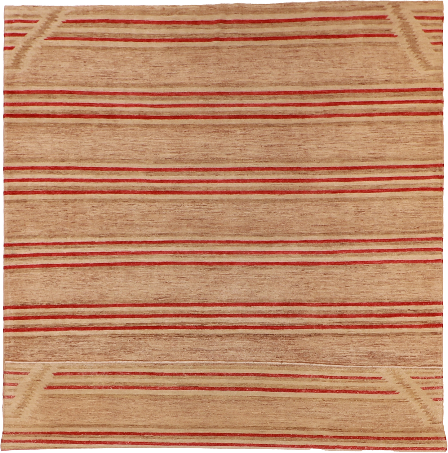 W 8.1 L 10 Mountain Modern 100% Wool Hand-Woven All-Over Design - 59468