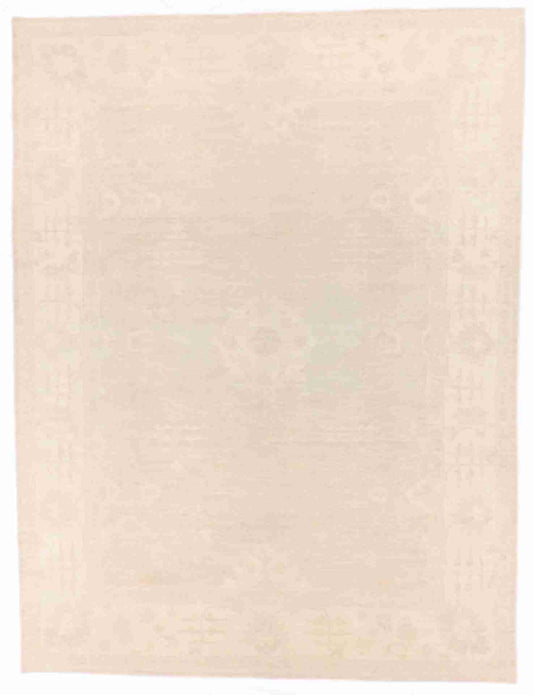 W 8.11 - L 11.8 - Traditional Wool Oushak Rectangle - Hand Woven Rug - 59487