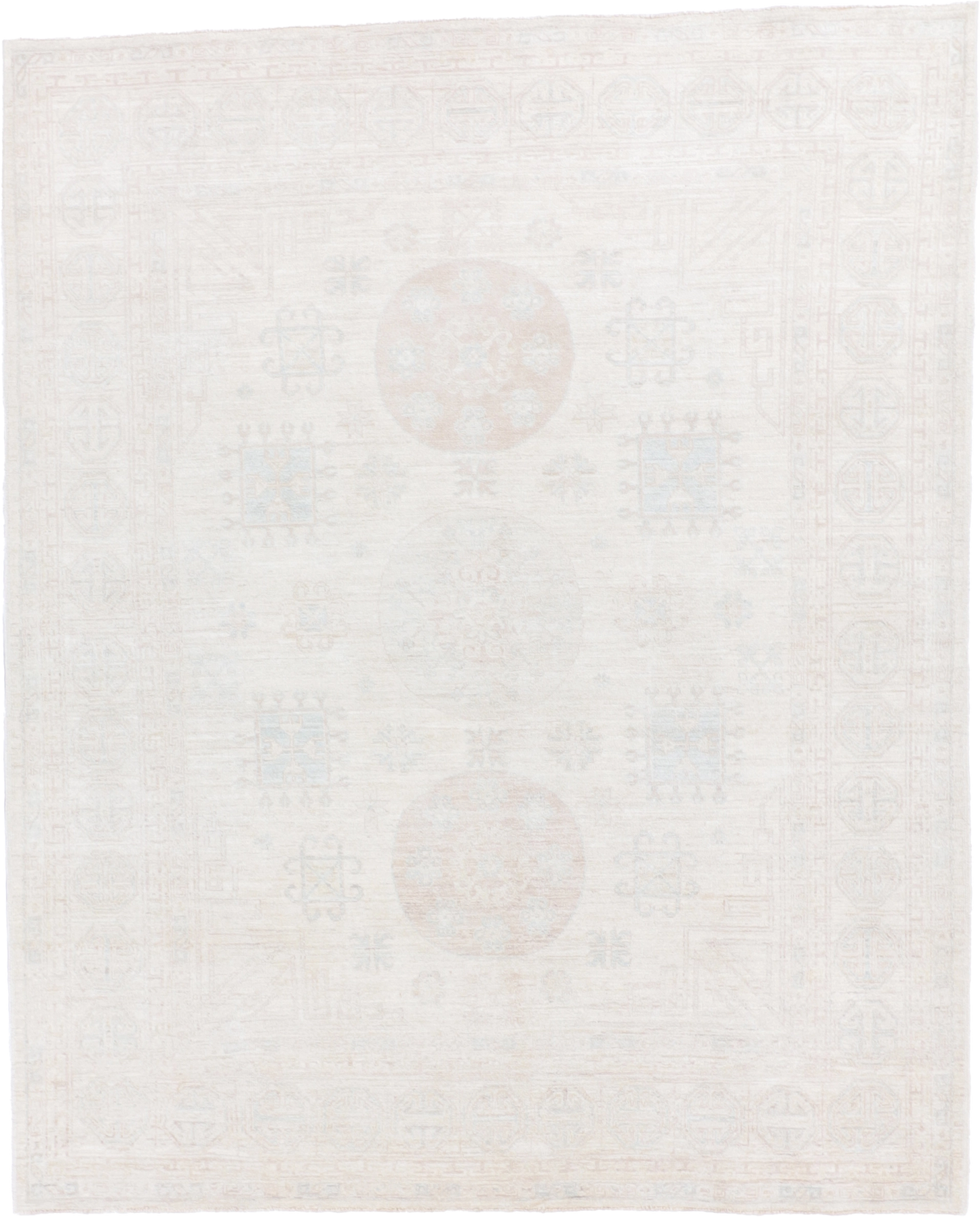 W 7.11 - L 9.11 - Malayer Wool Transitional Rectangle - Finest Hand-Knotted Quality Wool - 59492