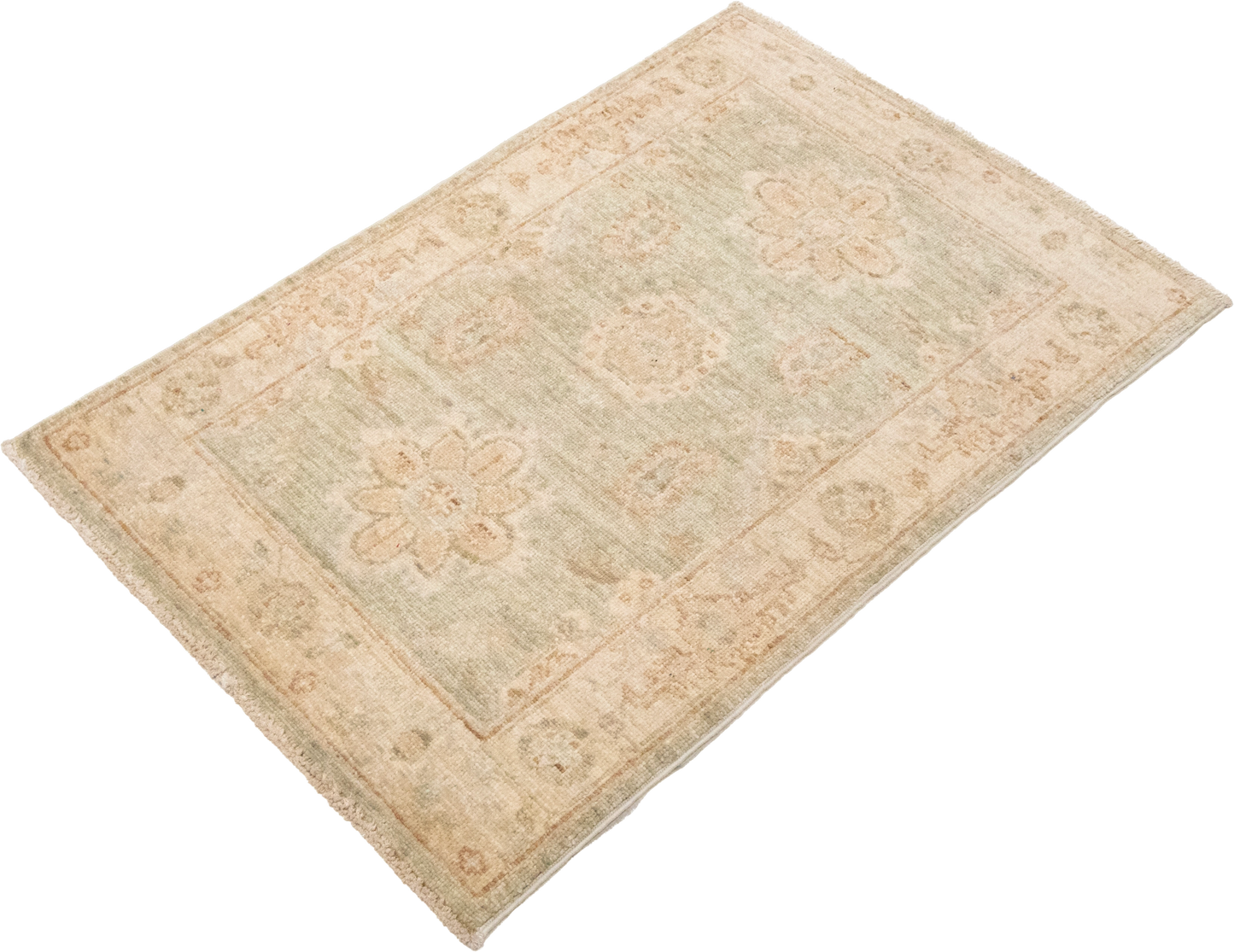 W 2 L 3 Tabriz 100% Wool Hand-Woven All-Over Design - 59511