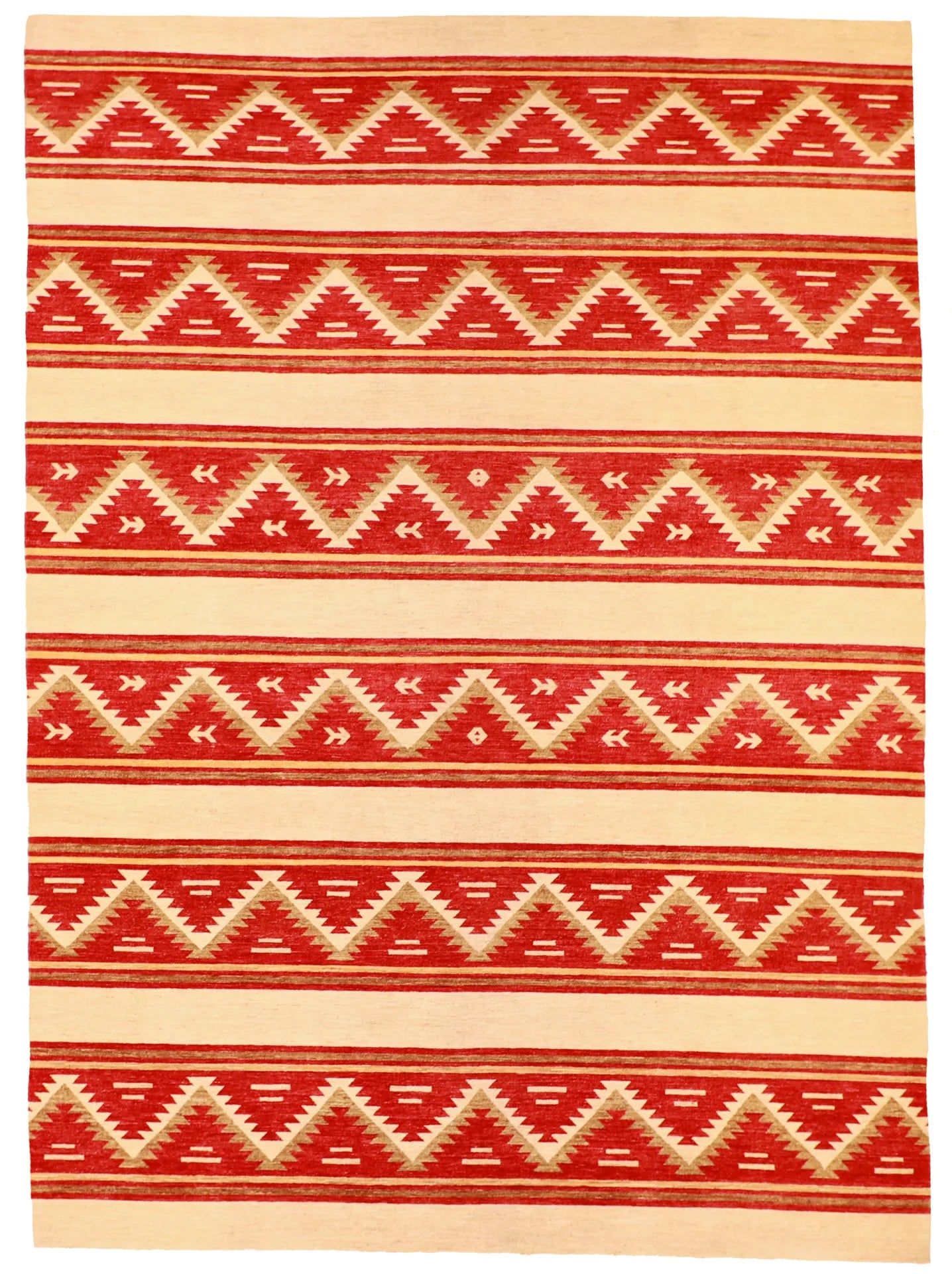 10.1 x 13.10 - Mountain Modern Wool Western Rectangle - Finest Hand-Knotted Quality Wool — 59520