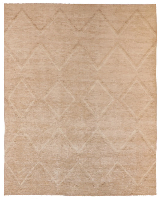 8 x 10.3 - Mountain Modern Wool Western Rectangle - Finest Hand-Knotted Quality Wool — 59623