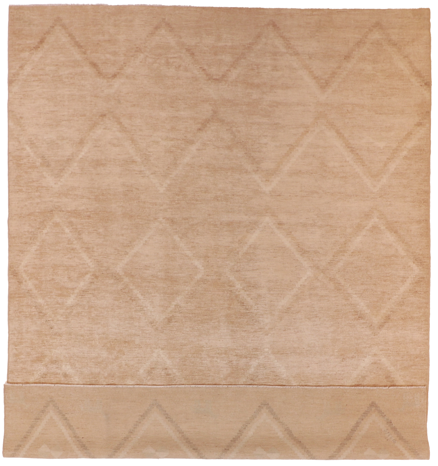W 8 - L 10.3 - Mountain Modern Wool Western Rectangle - Finest Hand-Knotted Quality Wool - 59623