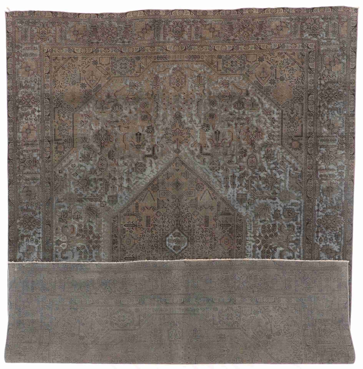 W 8.6 - L 11.3 - Transitonal Wool Seneh Rectangle - Hand Woven Rug - 59684