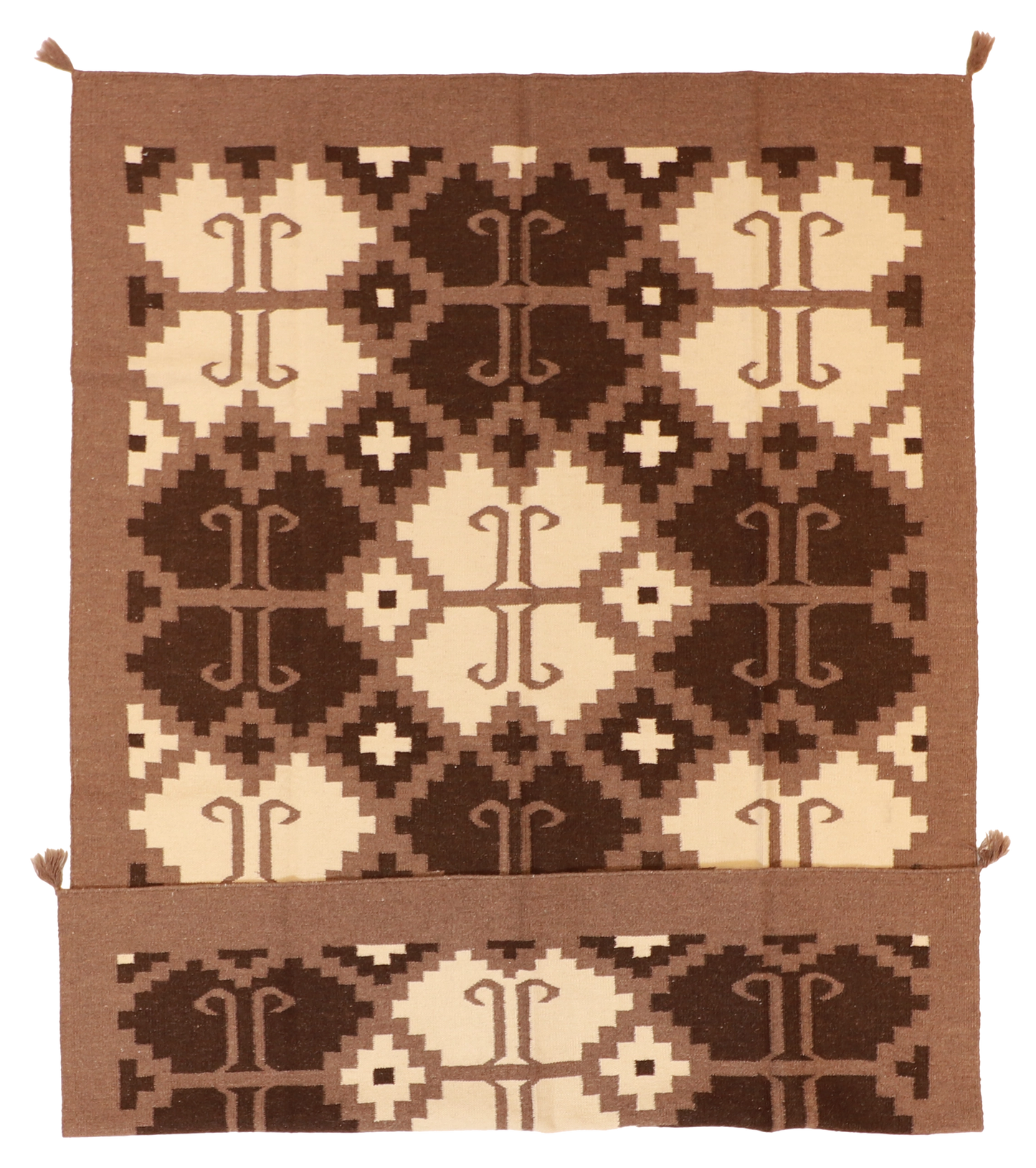 W 6 - L 9- Navajo Fine/Wool All Over Rectangle - Finest Hand-Made Quality Wool - 59693