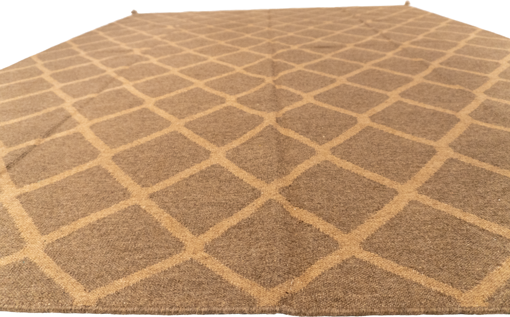 W 8 L 9.9 Navajo 100% Wool Hand-Woven Geometric Design - 59732