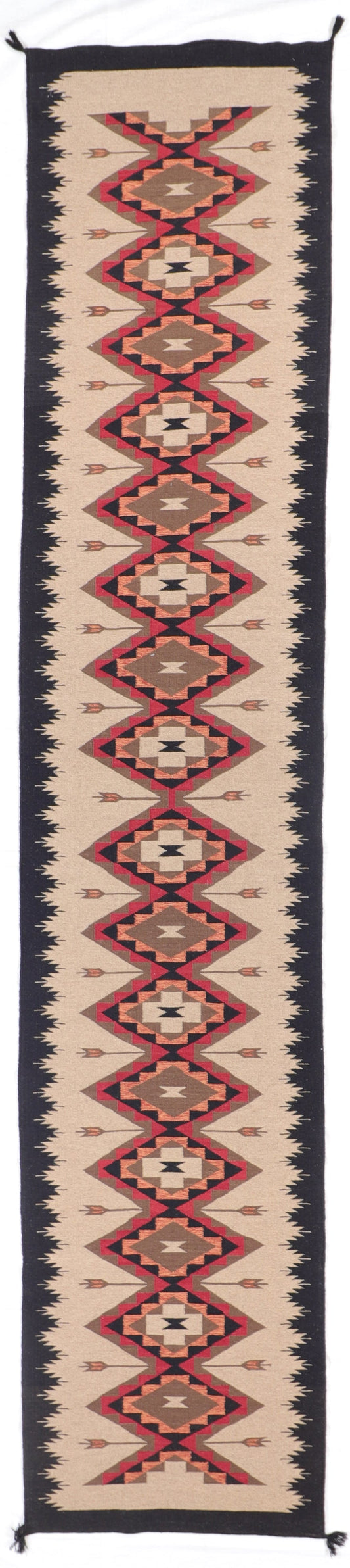 Runner - Kilim Navajo Rectangle - Hand Knotted Rug — 59760