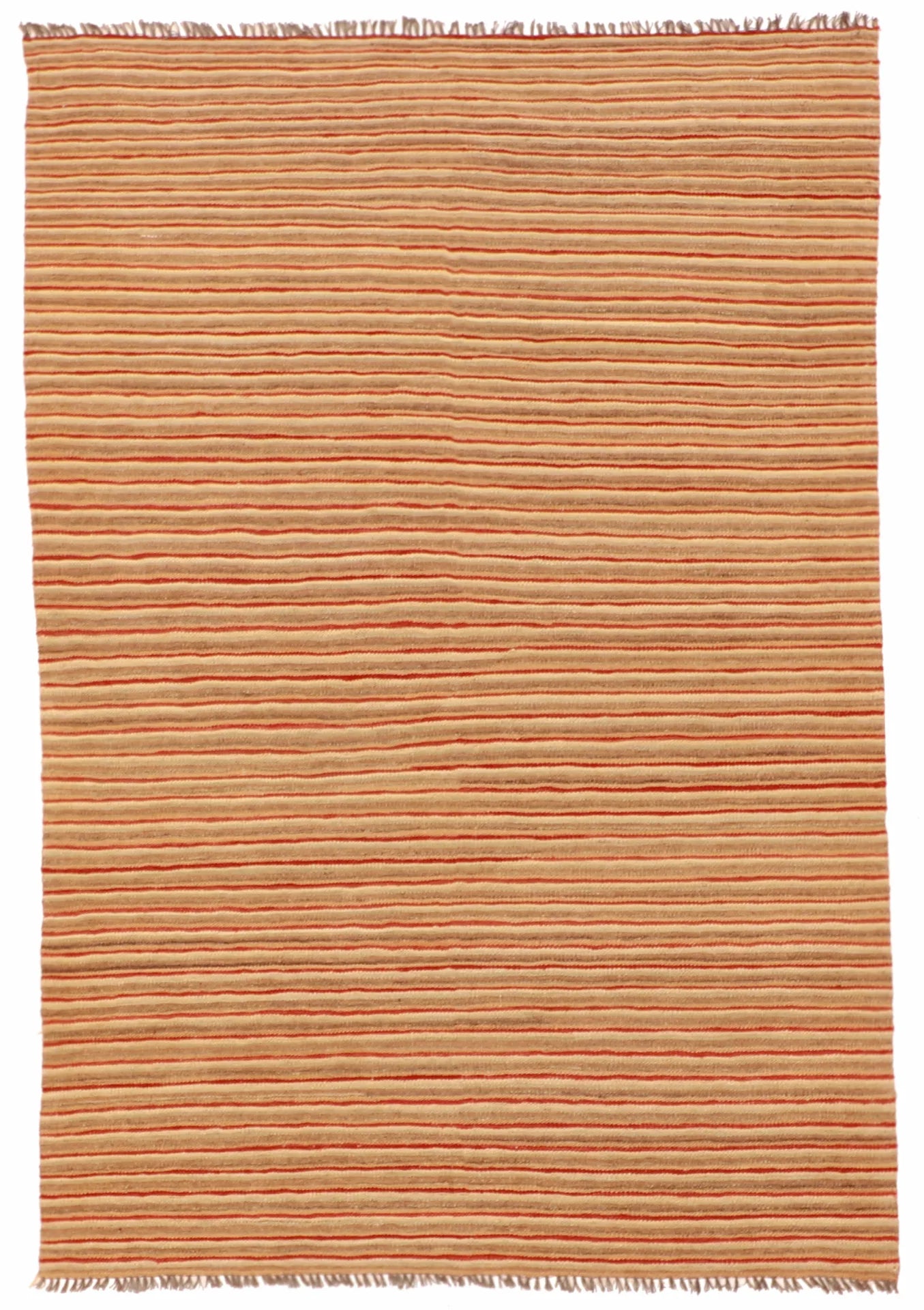 4.2 x 6.1 - Modern Fine/Wool All Over Rectangle - Finest Hand-Made Quality Wool — 59775