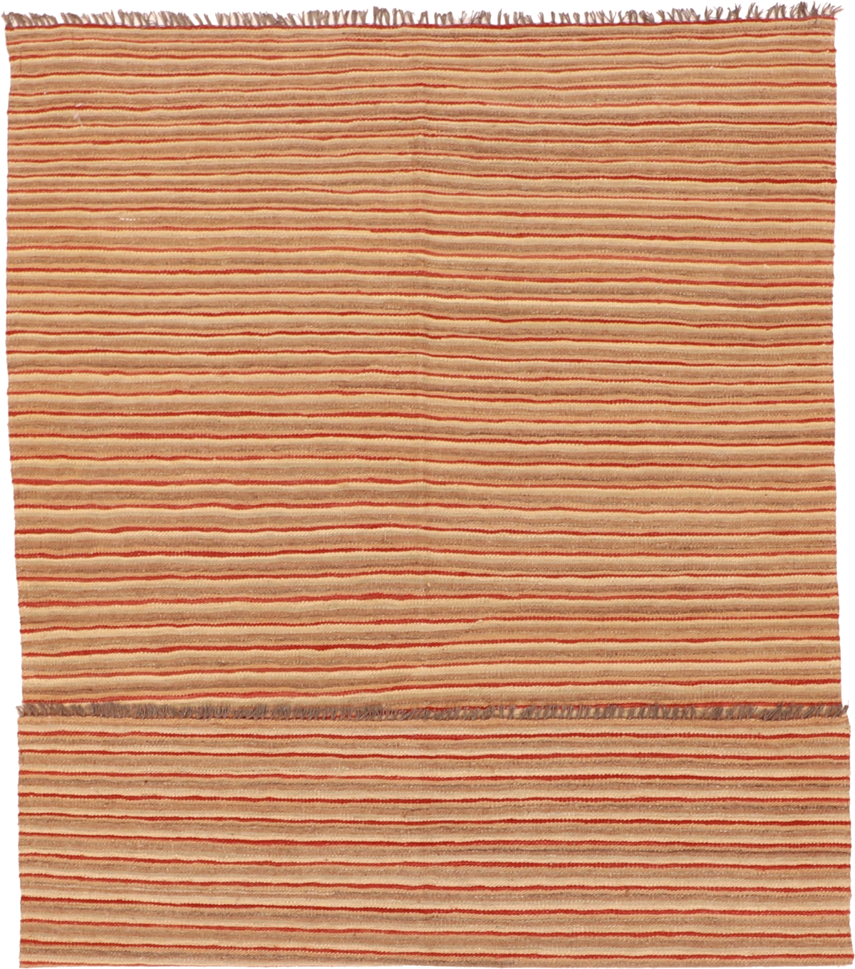 W 4.2 L 6.1 Modern 100% Wool Hand-Woven All-Over Design - 59775