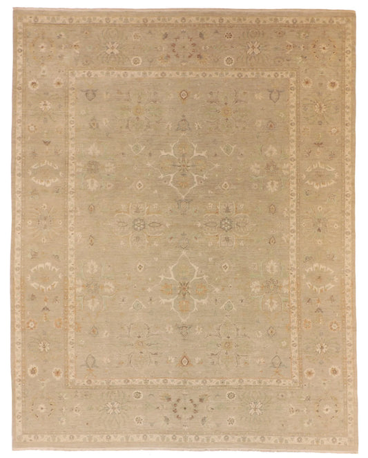 W 7.11 - L 10 - Modern Wool Transitional Rectangle - Finest Hand-Knotted Quality Wool - 59884