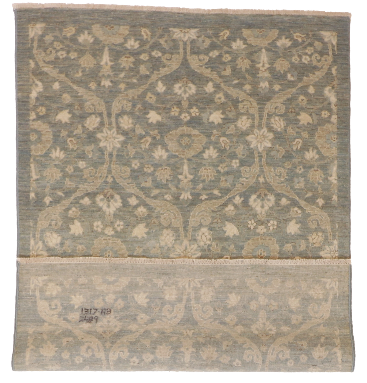 W 4.2 L 6 Mahal 100% Wool Hand-Woven All-Over Design - 59907