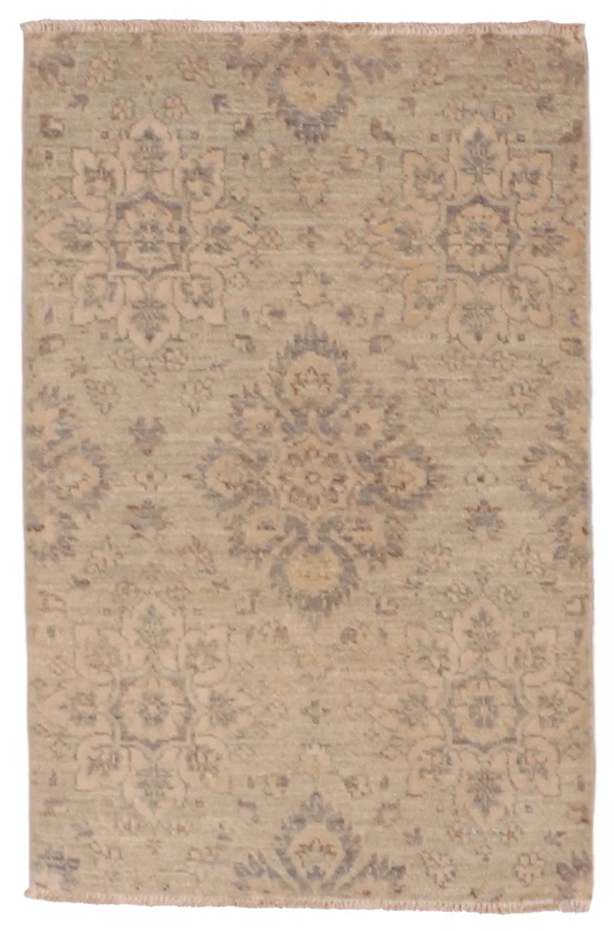 2 x 3.1 - Tabriz Fine/Wool/Silk All Over Rectangle - Finest Hand-Knotted Quality Wool — 59909