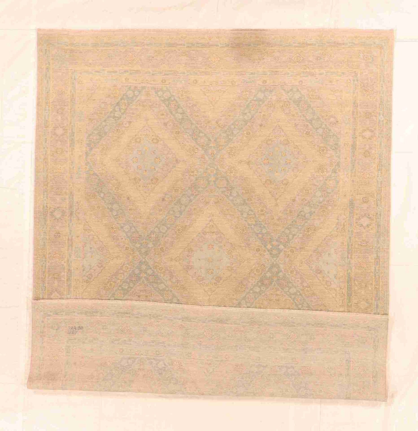 W 8 - L 10.2 - Bakhtiari Wool/Silk Transitional Rectangle - Finest Hand-Knotted Quality Wool - 59917