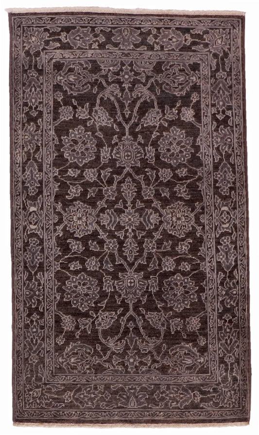 3.2 x 5.4 - Mahal Wool All Over Rectangle - Finest Hand-Knotted Quality Wool — 59923