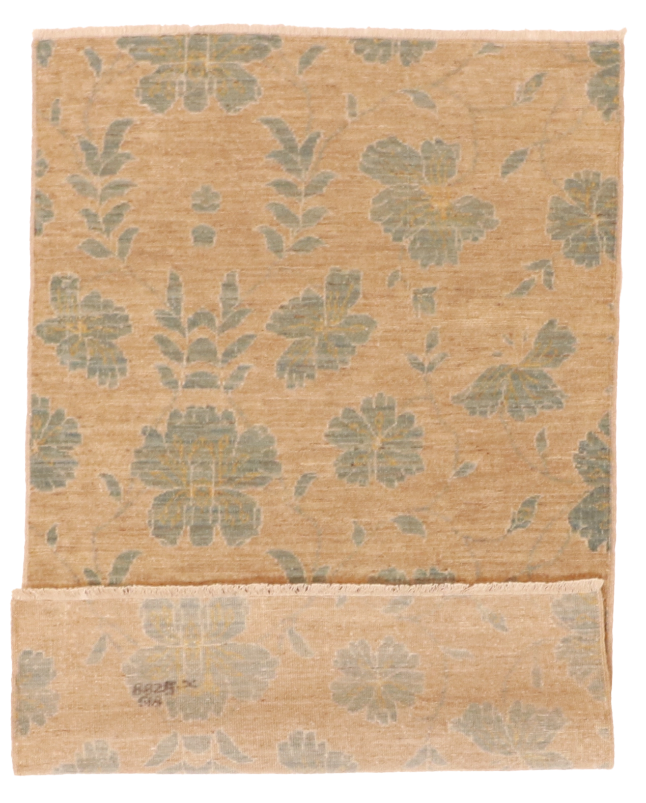 W 2.11 L 4.9 Modern 100% Wool Handmade Floral Design - 59933