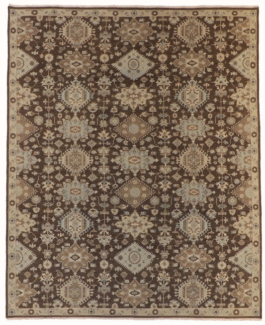 8 x 10 - Mahal Wool Traditional Rectangle - Hand Woven Rug — 59949