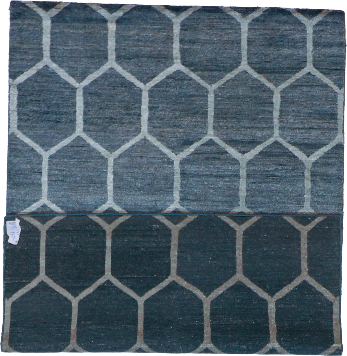 W 4 L 6.2 Modern 100% Silk Hand-Woven All-Over Design - 59972