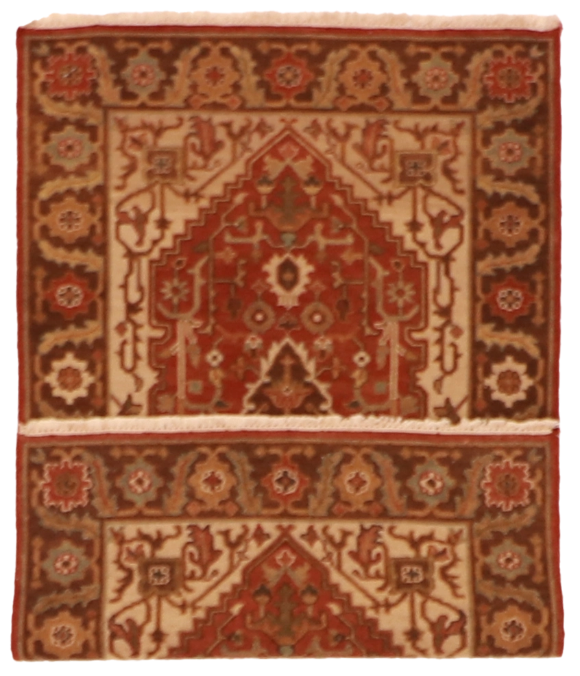 W 3 L 5 Heriz 100% Wool Hand-Woven Medallion Design - 59992