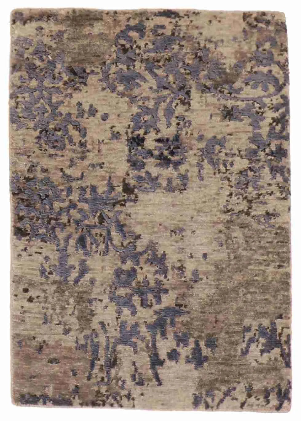 2 x 3 - Modern Silk/Wool All Over Rectangle - Finest Hand-Knotted Quality — 59998