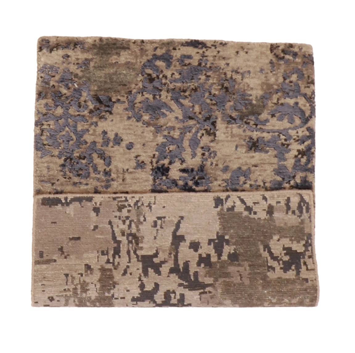 W 2 L 3 Modern Wool And Silk Blend Hand-Woven All-Over Design - 59998