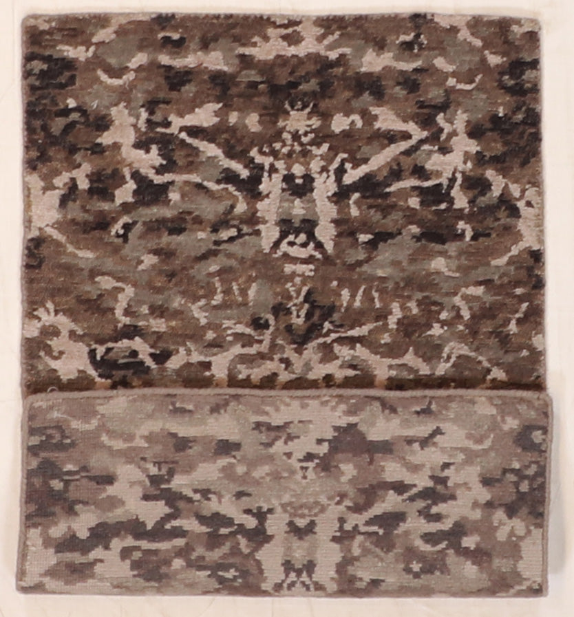 W 2 - L 3 - Modern Silk/Wool All Over Rectangle - Finest Hand-Knotted Quality Wool/Silk - 59999