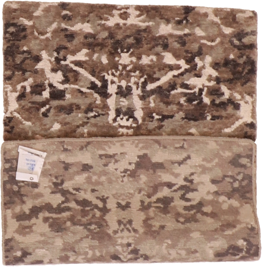 W 2 L 3 Modern Wool And Silk Blend Hand-Woven All-Over Design - 60000