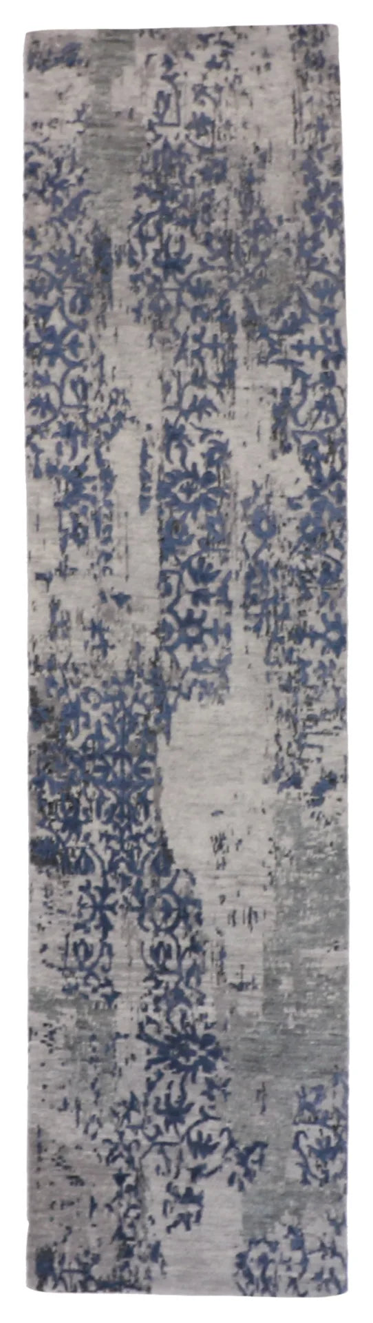 2.6 x 9.10 - Modern Silk/Wool All Over Rectangle - Finest Hand-Knotted Quality Wool — 60013