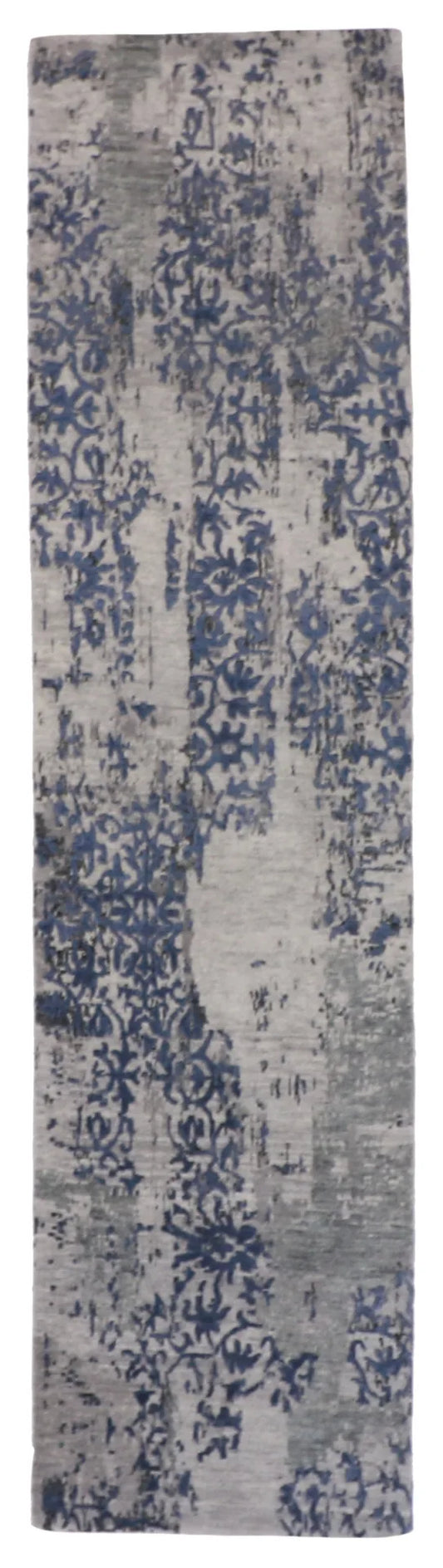 2.6 x 9.10 - Modern Silk/Wool All Over Rectangle - Finest Hand-Knotted Quality Wool — 60013