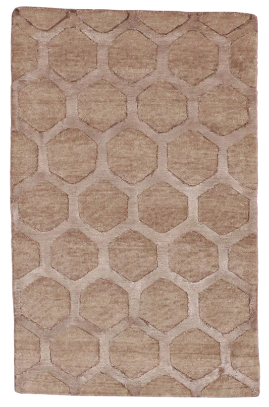 W 2 L 3 Modern 100% Wool Hand-Woven - 60018