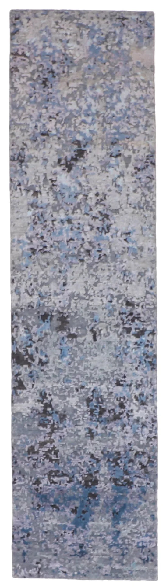 2.5 x 9.2 - Modern Silk All Over Rectangle - Finest Hand-Knotted Quality Wool — 60049