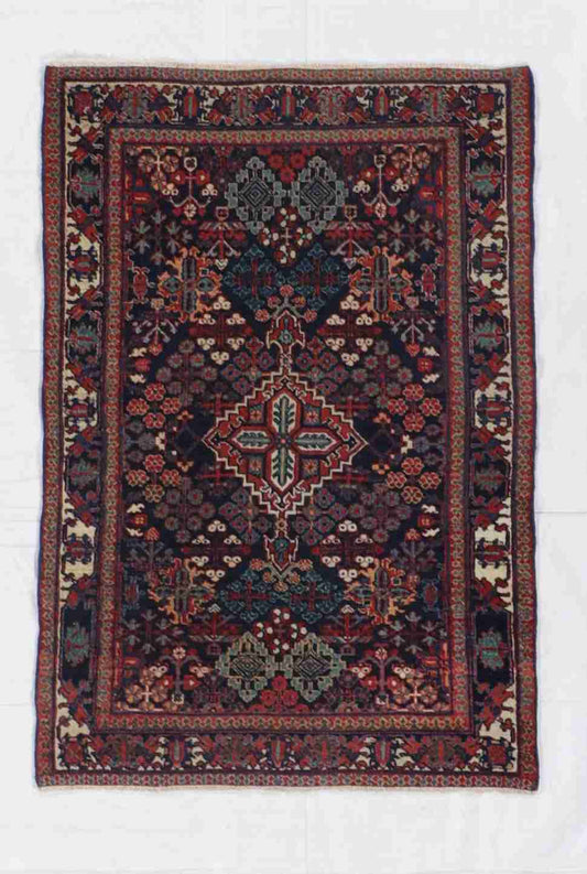 W 3.6 - L 5.1 - Jozan Wool All Over Rectangle - Finest Hand-Knotted Quality Wool - 60123