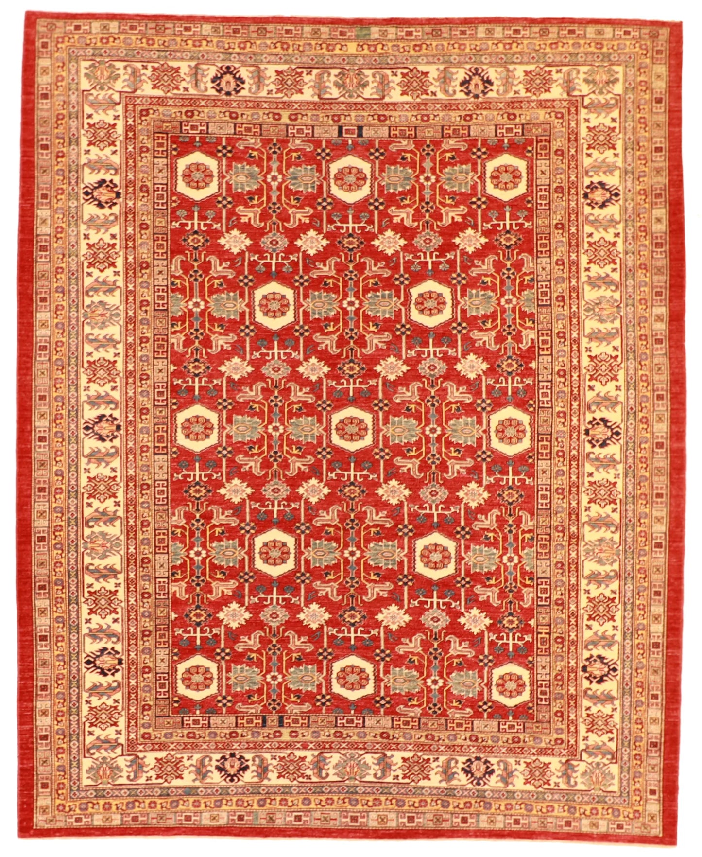 W 9.4 - L 11.6 - Mahal Wool Traditional Rectangle - Hand Woven Rug - 60137