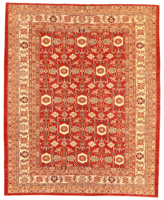 W 9.4 - L 11.6 - Mahal Wool Traditional Rectangle - Hand Woven Rug - 60137