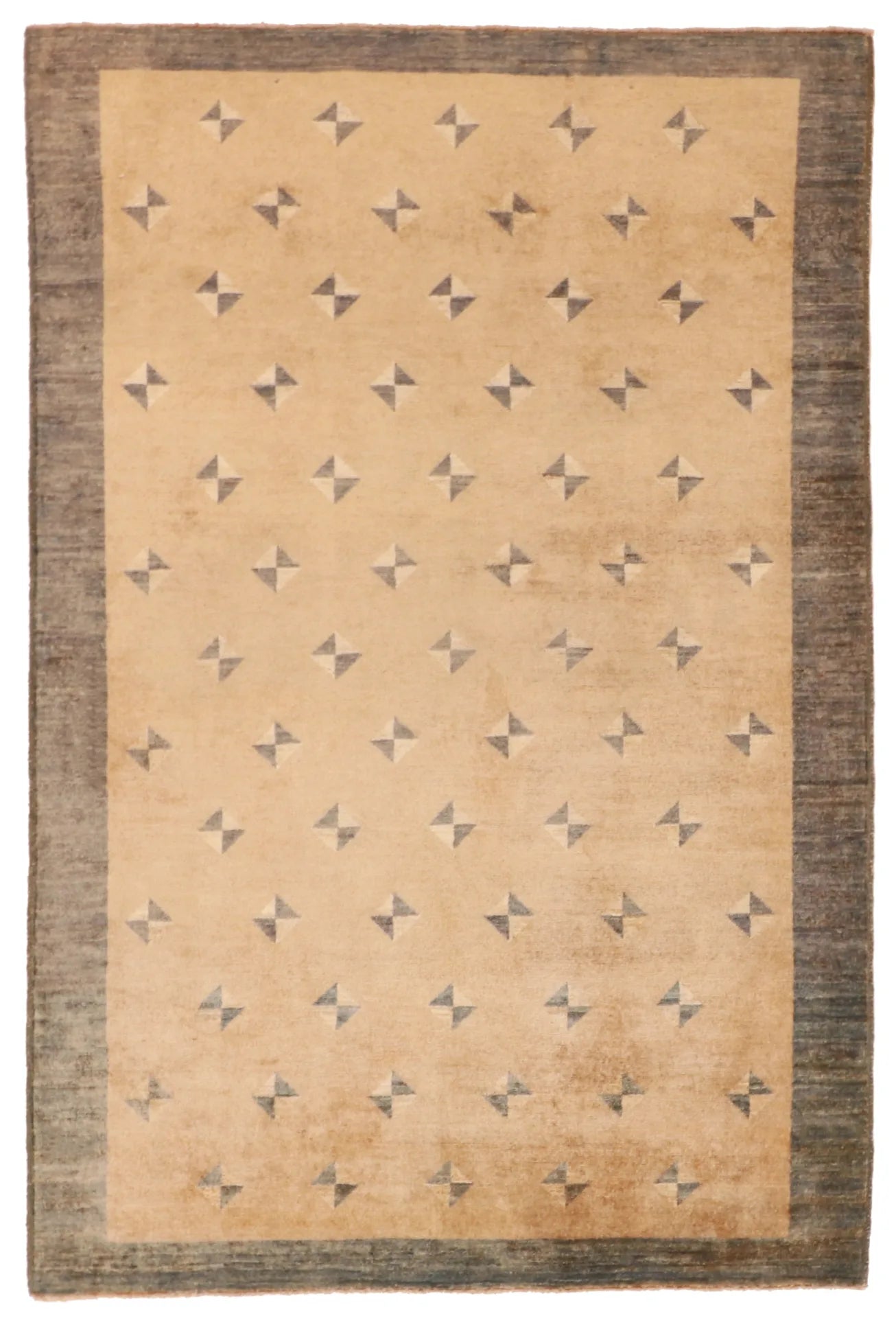 W 4.2 L 6.3 Modern 100% Wool Hand-Woven All-Over Design - 60144