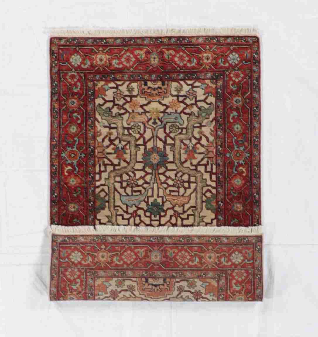 W 3 - L 5 - Heriz Wool All Over Rectangle - Finest Hand-Knotted Quality Wool - 60215