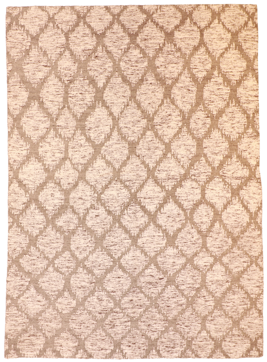 W 10 L 14 Modern 100% Wool Hand-Woven All-Over Design - 60258