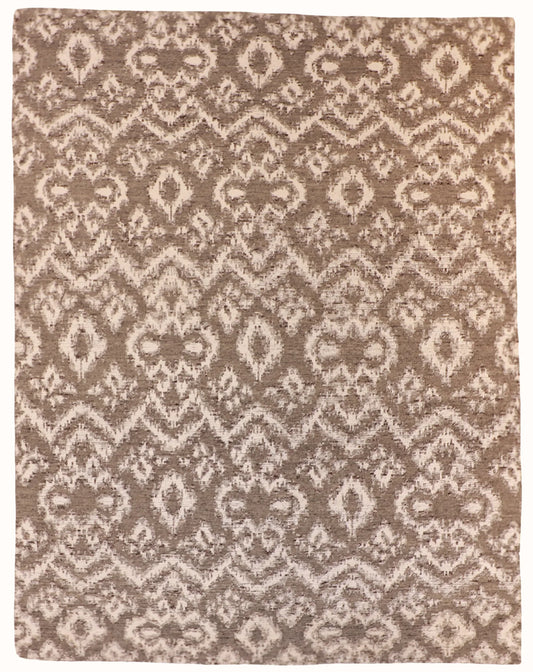 8 x 10.3 - Modern Wool Contemporary Rectangle - Finest Hand-Knotted Quality Wool — 60264