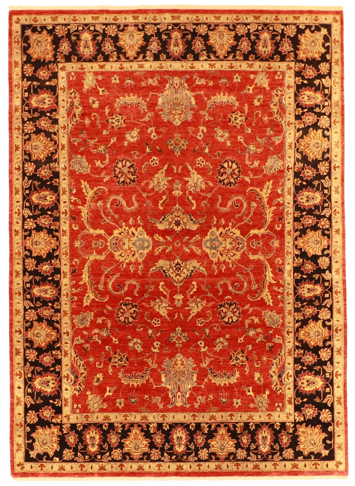 8.7 x 12 - Yazd Fine All Over Rectangle - Hand Woven Rug — 60278