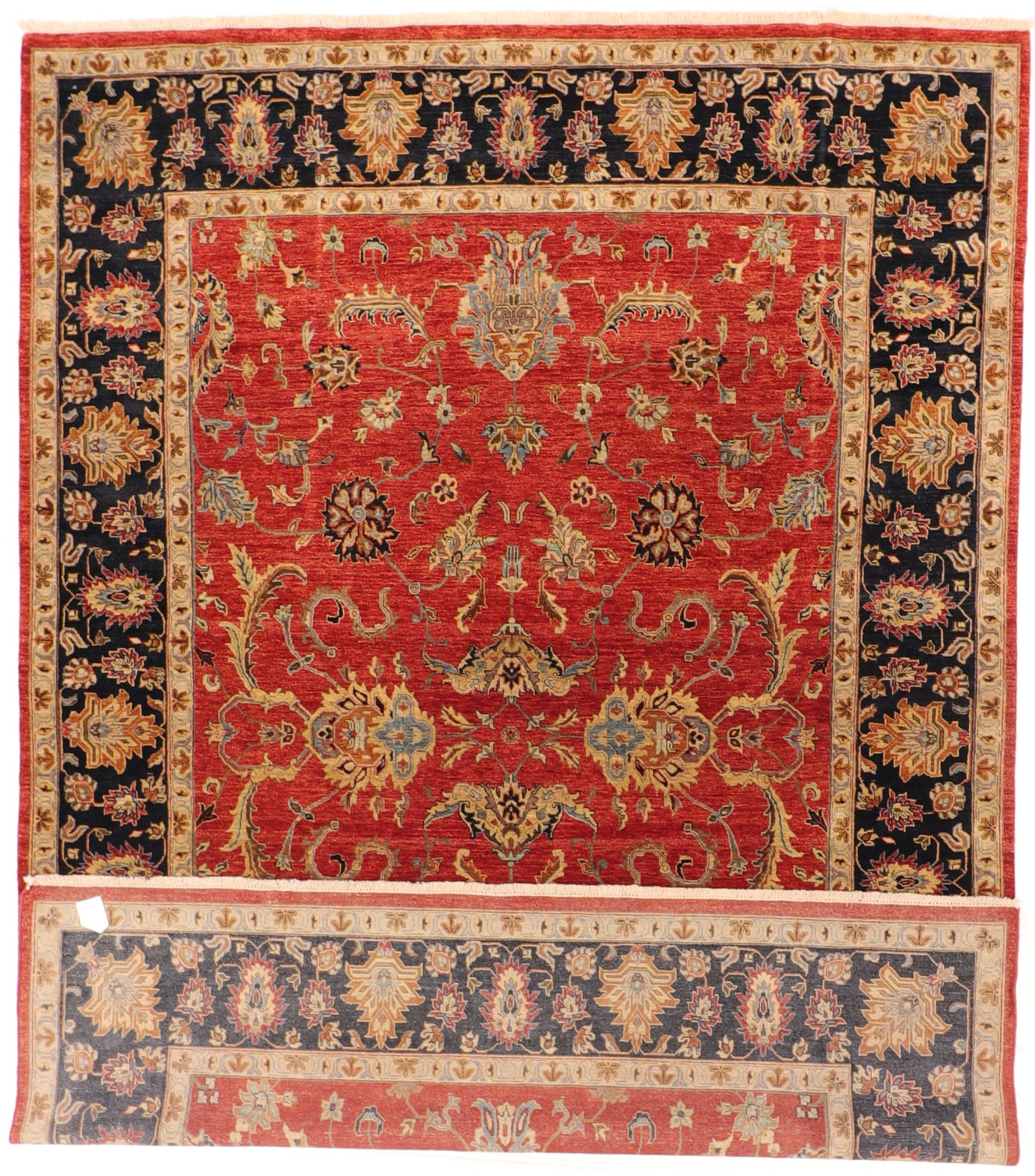 W 8.7 L 12 Yazd 100% Wool Hand-Woven All-Over Design - 60278